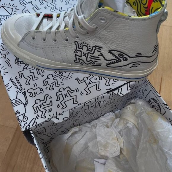 Keith Harring X Nizza High Adidas RF 10.5 - Picture 4 of 5